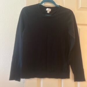 J. Crew Women's Black Crewneck Sweater
